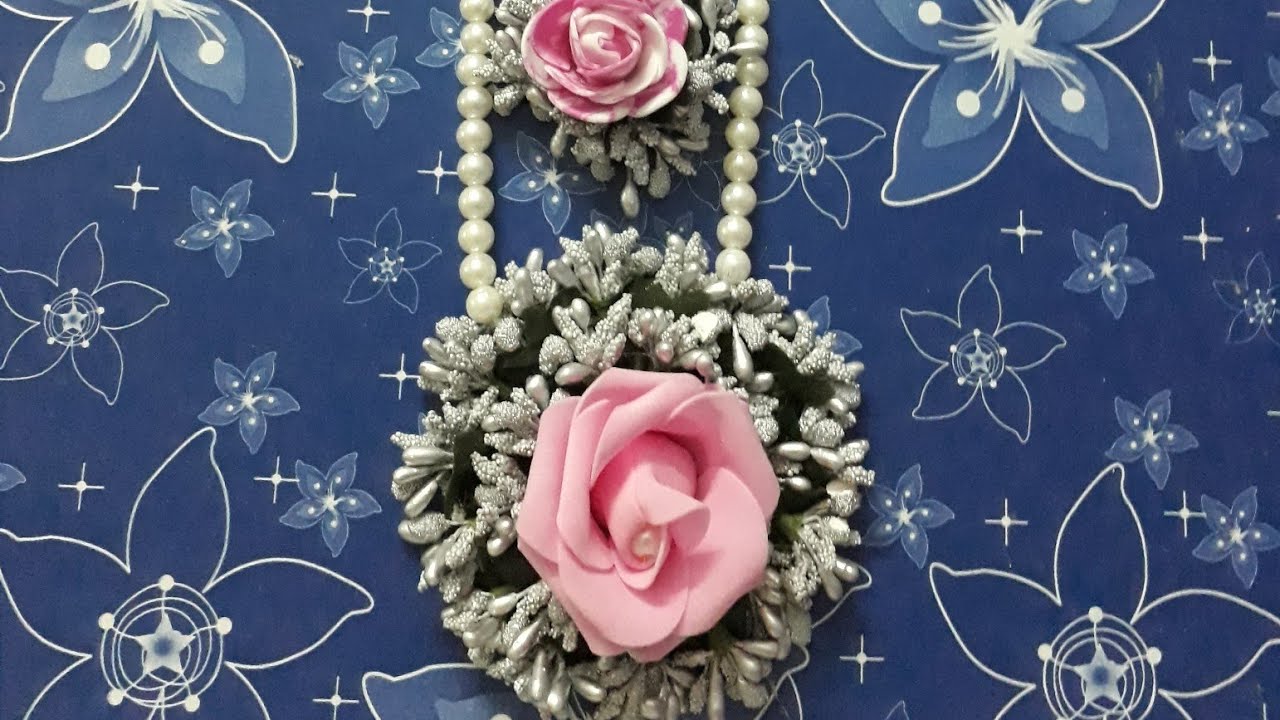 D.i.y how to make handmade flower jewellery super easy latest designs 2018