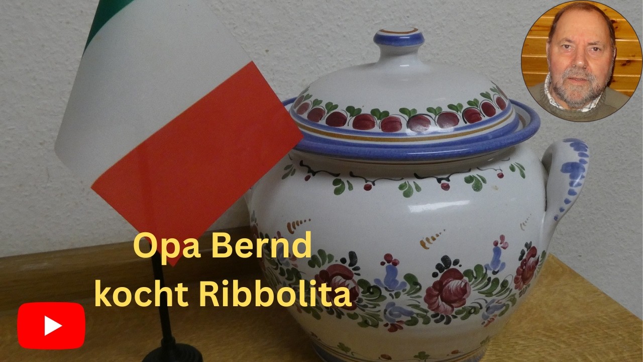 Opa Bernd kocht Ribollita, aus der Regionalküche der Toscana