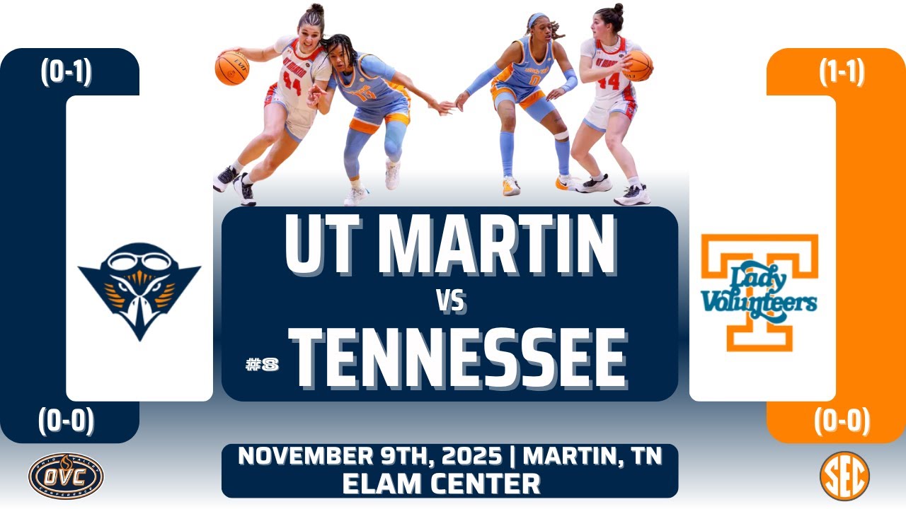 UT Martin против № 8 Теннесси | Pat Summit Heritage Classic 2025 | 11.9.25