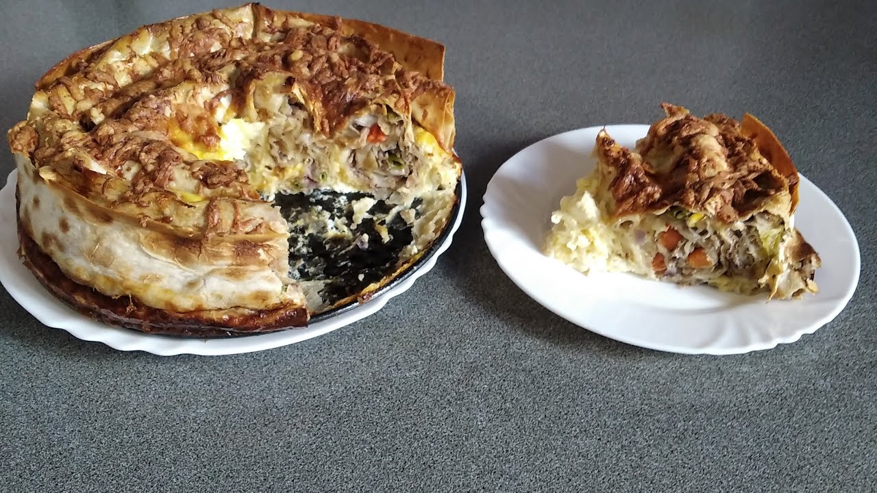 Мясной пирог из ЛАВАША, очень быстро и вкусно!