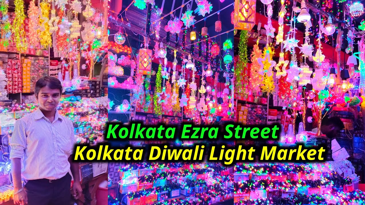 Diwali light wholesale market in kolkata / Light market in kolkata / Ezra street light market
