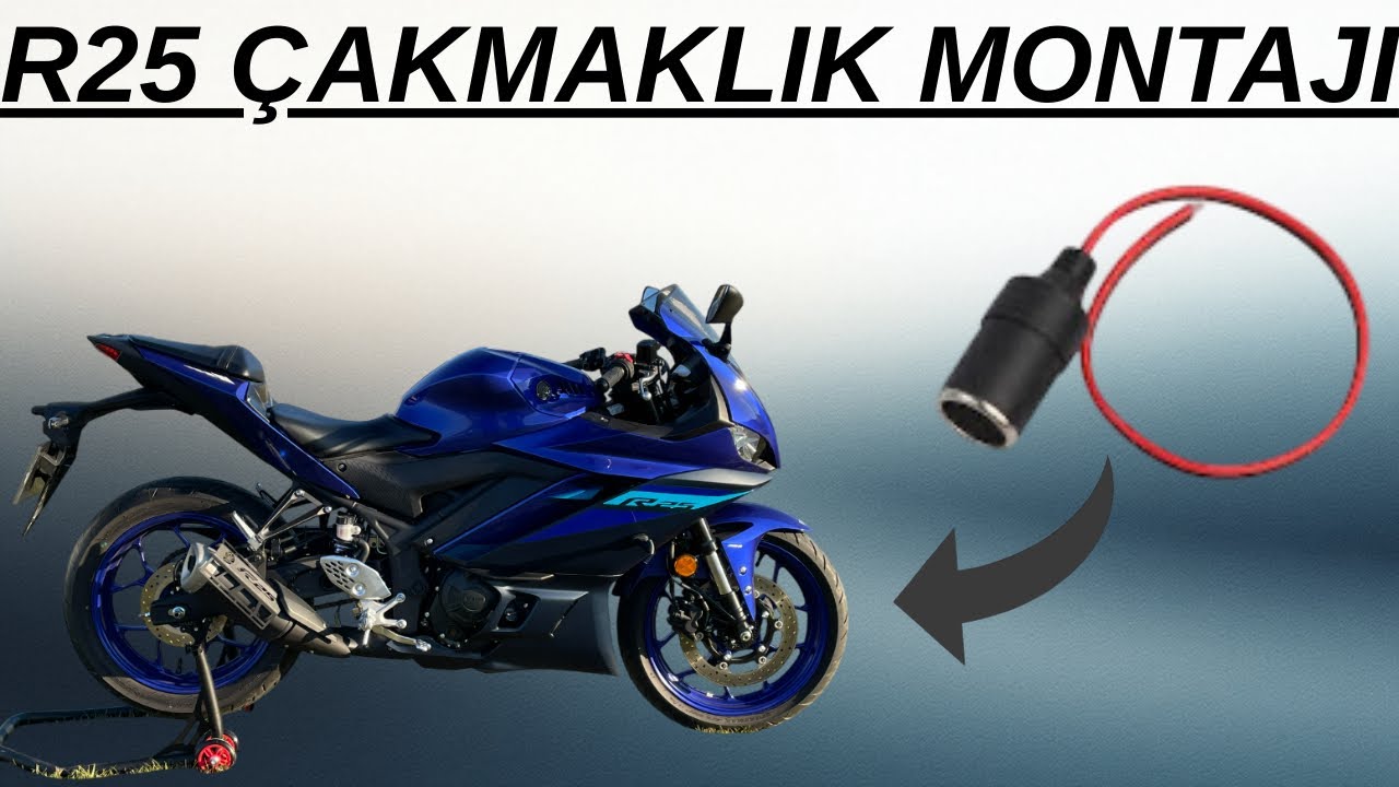 YAMAHA R25’E ÇAKMAKLIK GİRİŞİ TAKTIK! /MOTOSİKLETTE ÇAKMAKLIK GİRİŞİ NASIL TAKILIR? 12V SOKET
