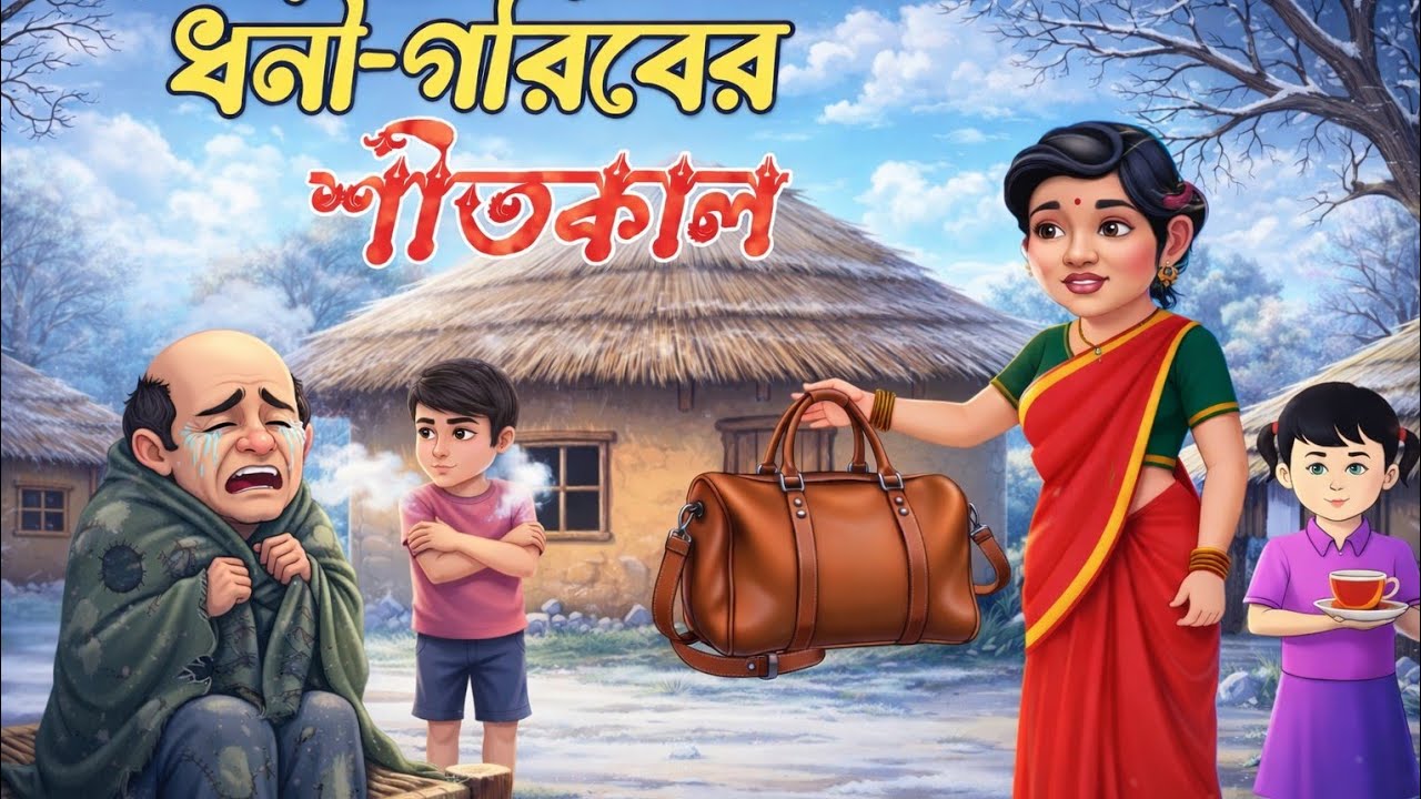 ধনী-গরিবের শীত //Bangla cartoon//Bangla fairy tales Cartoon//Thakurmar Jhuli//Golpo poka//