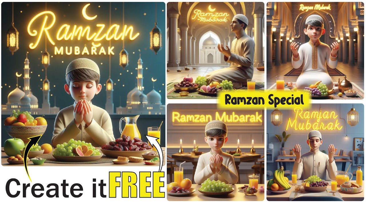 Create Ramzan Trending 3d Ai images | Microsoft Bing 2024| Graphical Video