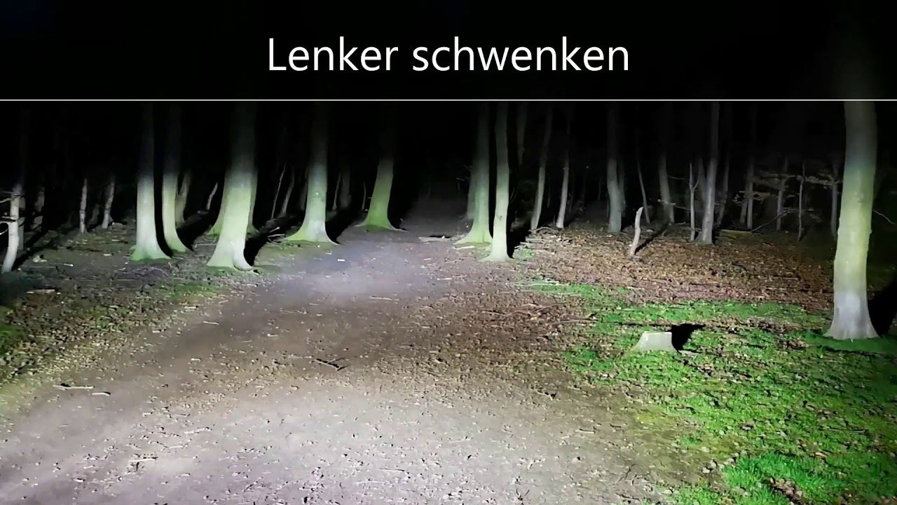 Motorrad LED-Lampen 2. Generation je nur 6 Watt, an Gabelbr&uuml;cke schwenkbar montiert