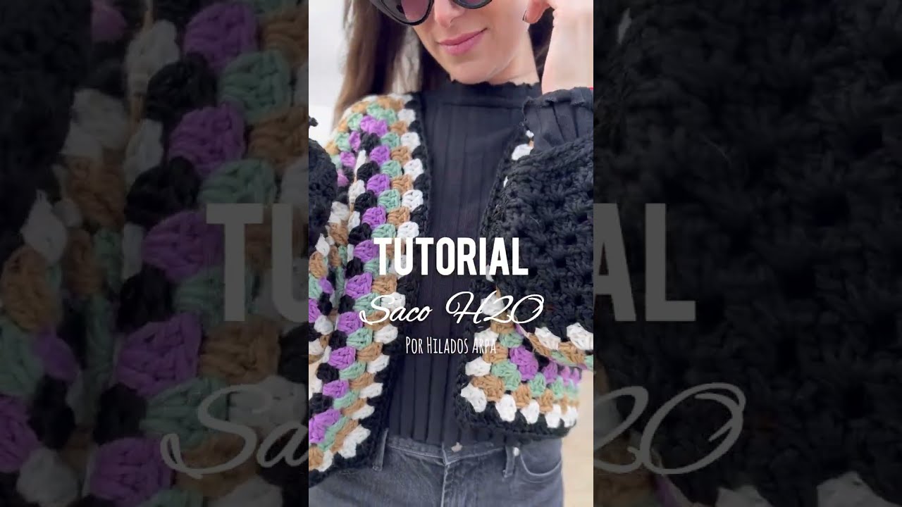 Tutorial saco H2O en crochet! Saco hexágonos súper fácil ideal principiantes!!