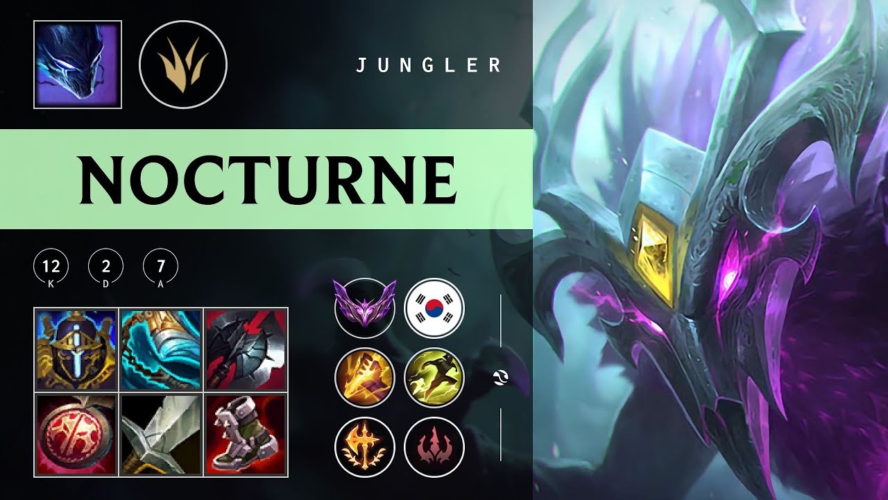 Nocturne Jungle vs Graves - KR Master Patch 25.22