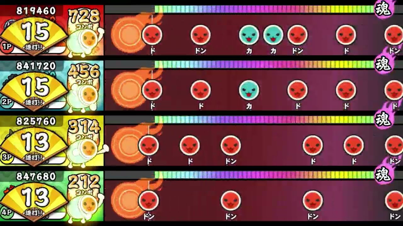 【OpenTaiko】マオウのショウタイム【全難易度同時再生】