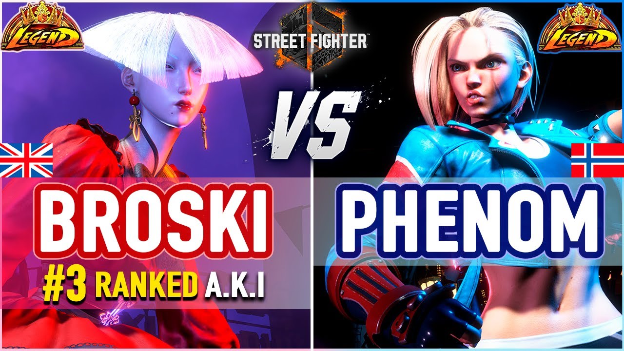 SF6 🔥 Broski (#3 Ranked A.K.I) vs Phenom (Cammy) 🔥 SF6 High Level Gameplay