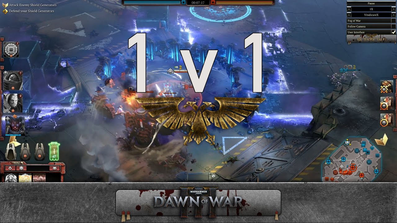 Dawn of War 3 - 1v1 ESL Cup #1 - Final | VindicareX [vs] hfseid - Game 1