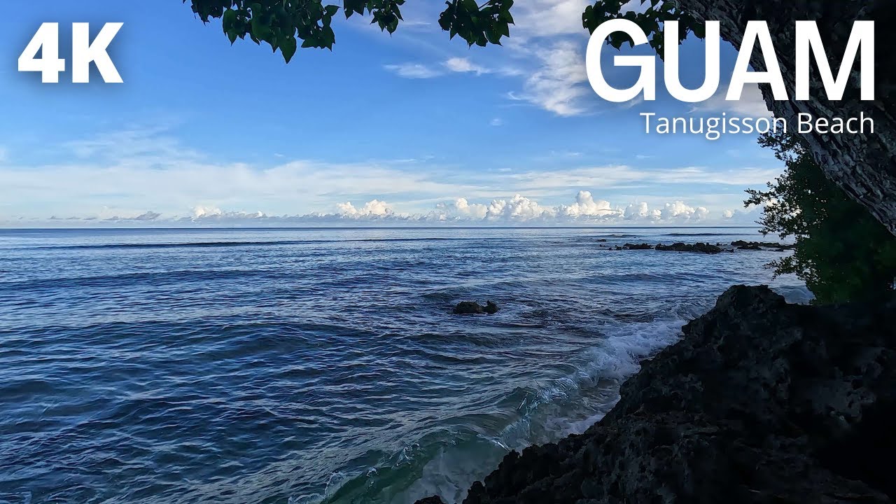 🌴 10 Minute Relaxing with Cool Ocean Wave Sound / White Noise / Early Morning Waves / ASMR / Guam/ 괌