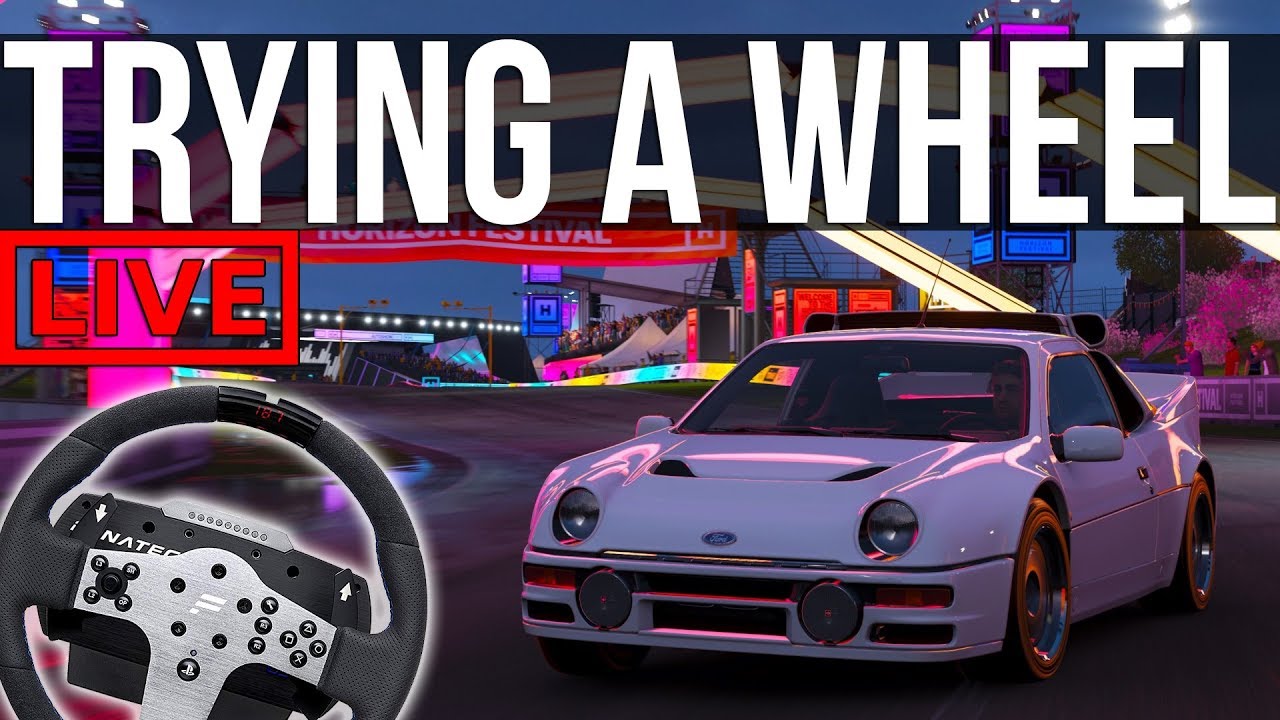 My First Time Using A Wheel In Forza Horizon 4