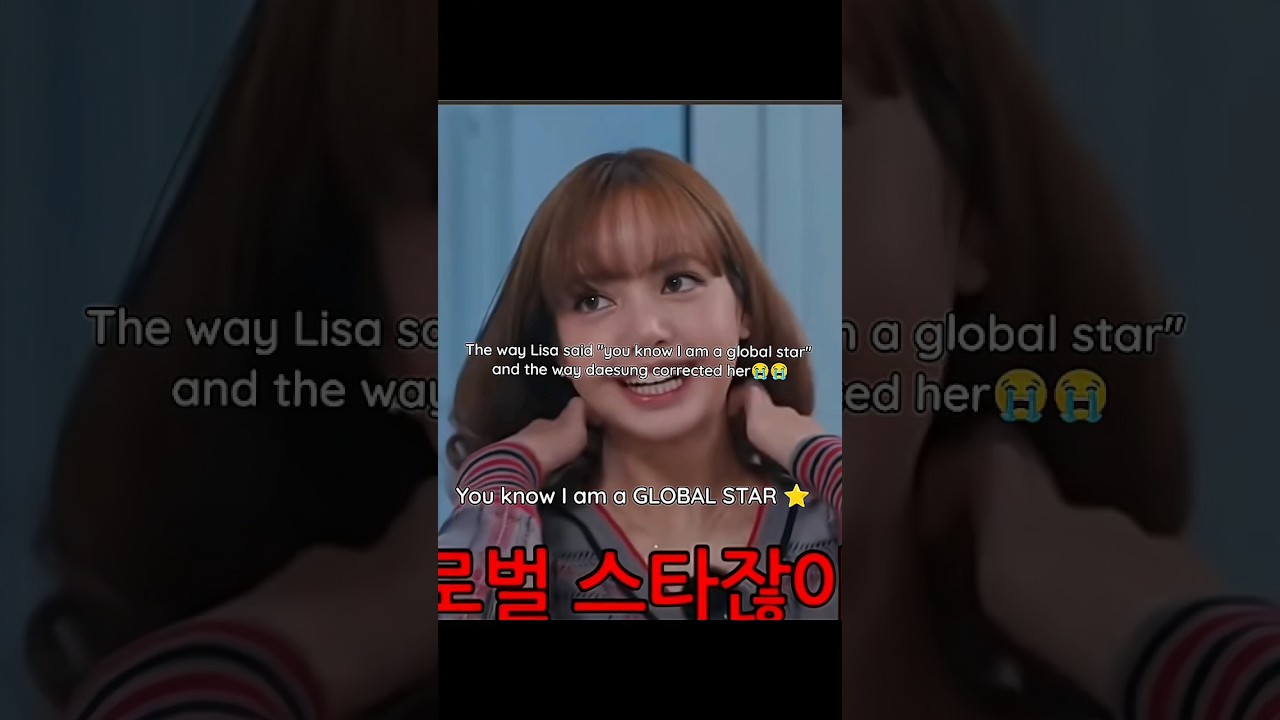Just the way daesung corrected her😭 lol they are so funny #kpop #bigbang #blackpink #lisa #daesung