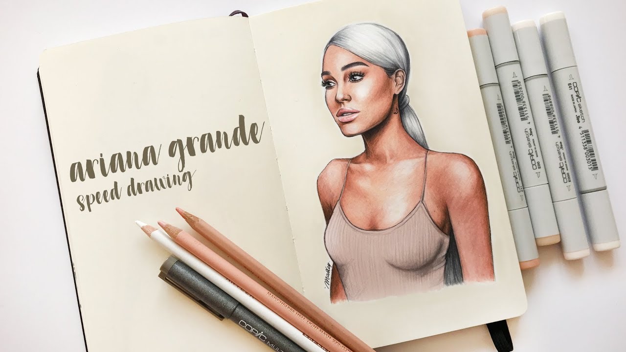 ARIANA GRANDE Speed Drawing 💧