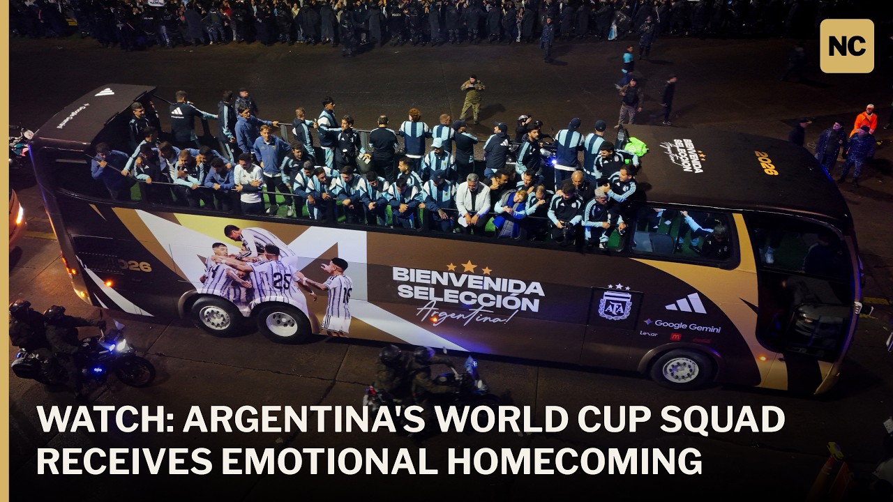 FULL ARRIVAL: Argentina Returns Home After Falling to Spain in the World Cup Final | AD1W