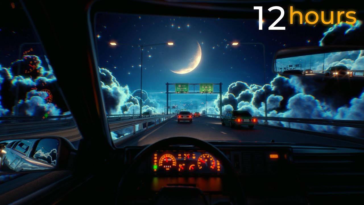 12 Hours Drive In The Clouds - Live Wallpaper / Screensaver - 4K Ultra HD