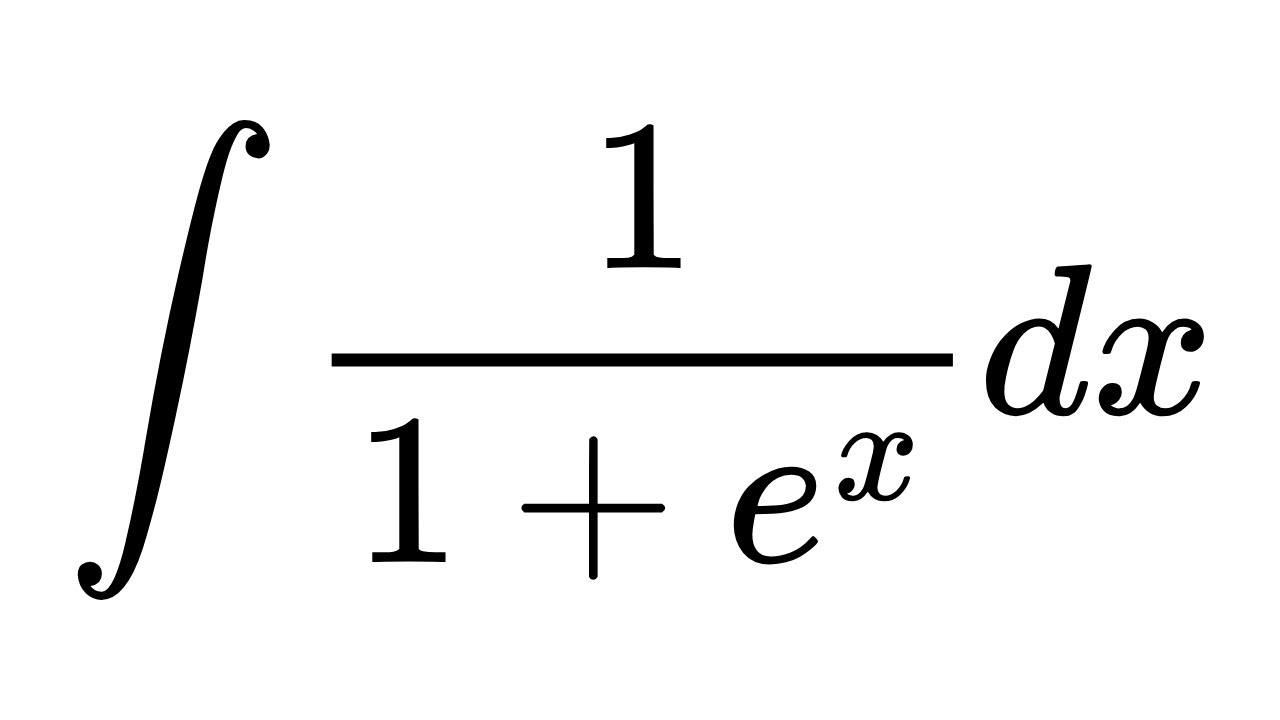 Integral of 1/(1 + e^x)