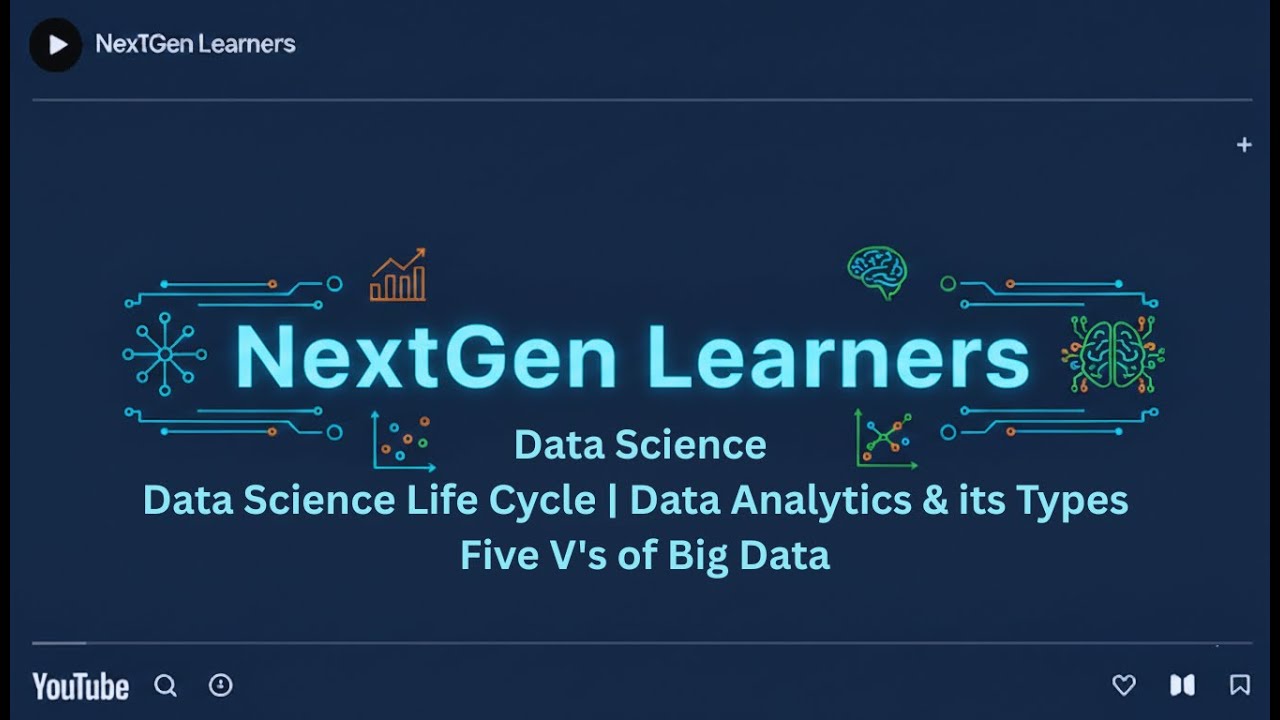 Data Science | Data Science Life Cycle | Data Analytics & its Types | Five V's of Big Data