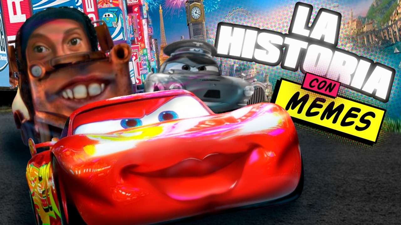 LA CORRIDA del CUCHAU 2  LA HISTORIA con MEMES de  CARS 2