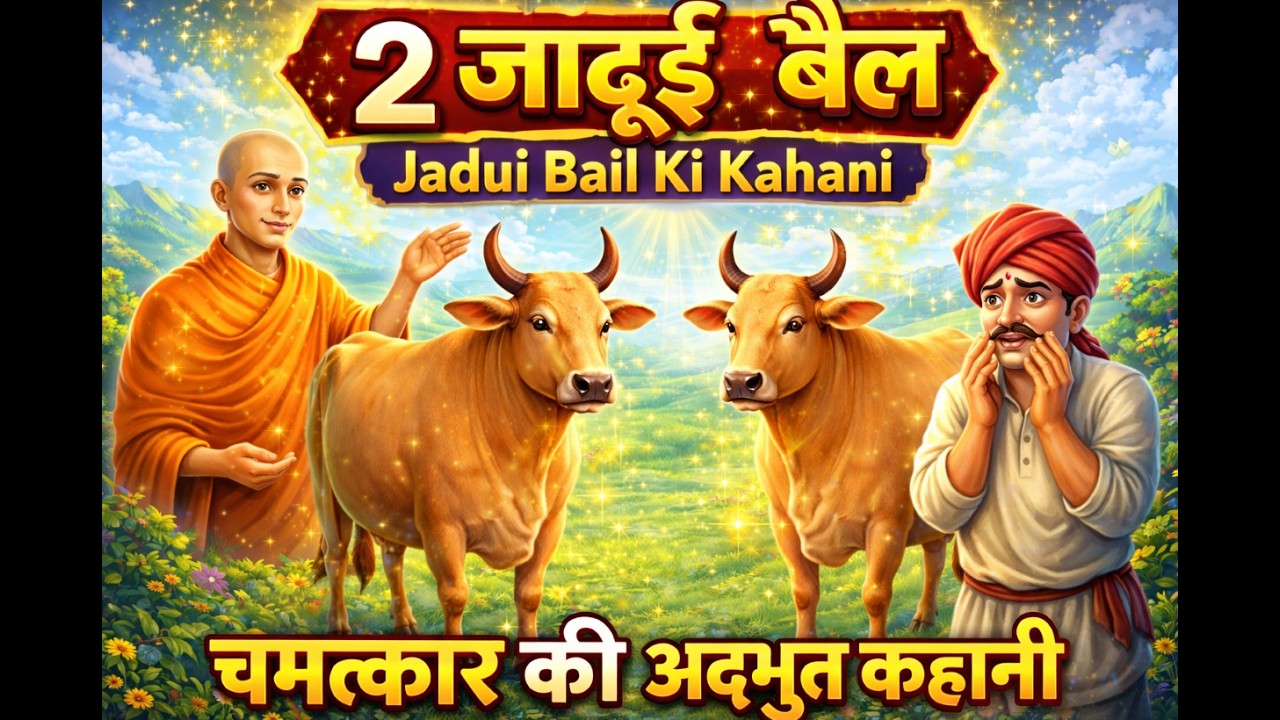 👉 2 जादुई बैल | Jadui Bail Ki Kahani | Hindi Animated Story