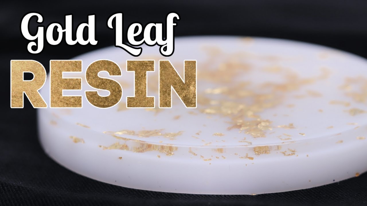 How to Use Gold Leaf with Resin - Resin Coaster Silicone Mold
