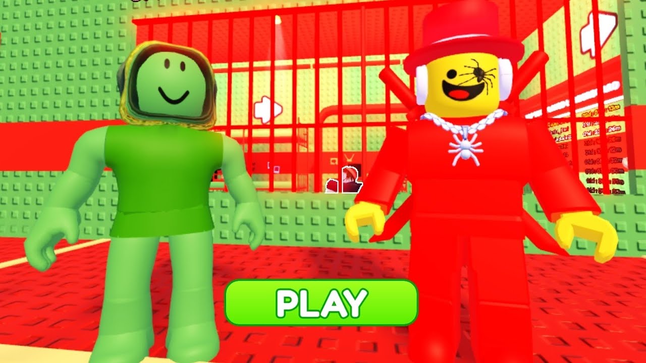 TEAM GREEN BEAN VS TEAM SAMMY PRISON RUN! (Obby) Gameplay Walkthrough NoDeath 4K #roblox 
