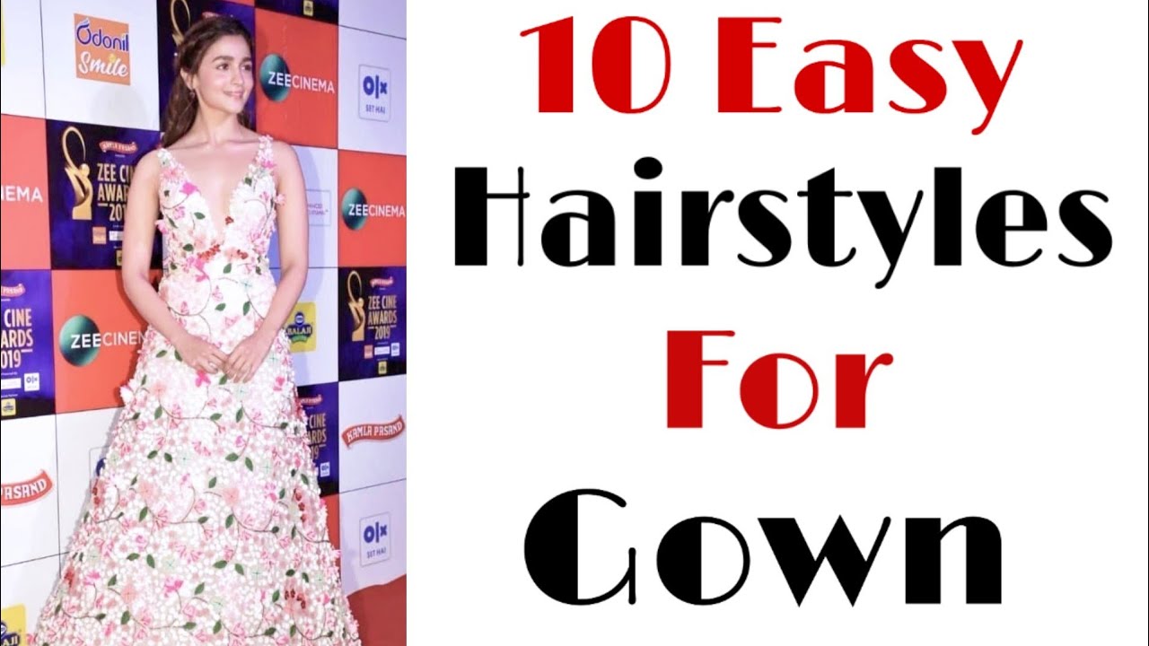 10 Easy hairstyles for gown | Different hairstyles | Party hairstyles | Trendy hairstyles