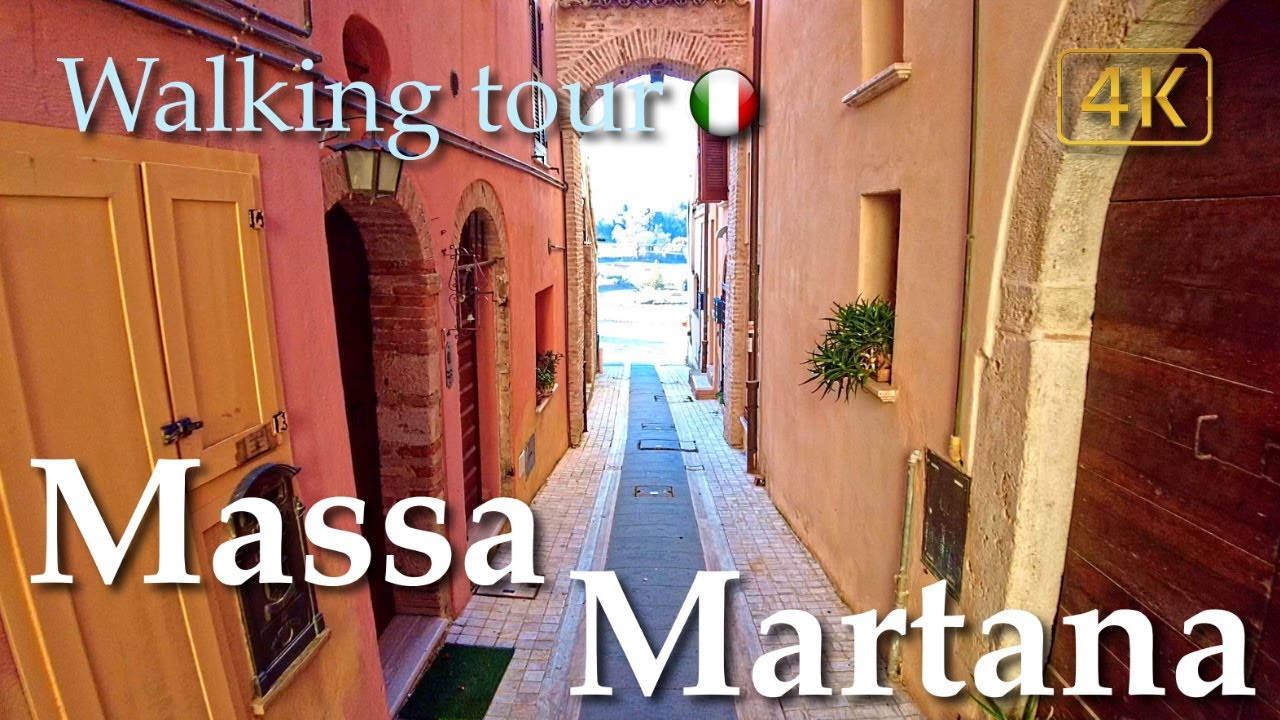 Massa Martana (Umbria), Italy【Walking Tour】History in Subtitles - 4K
