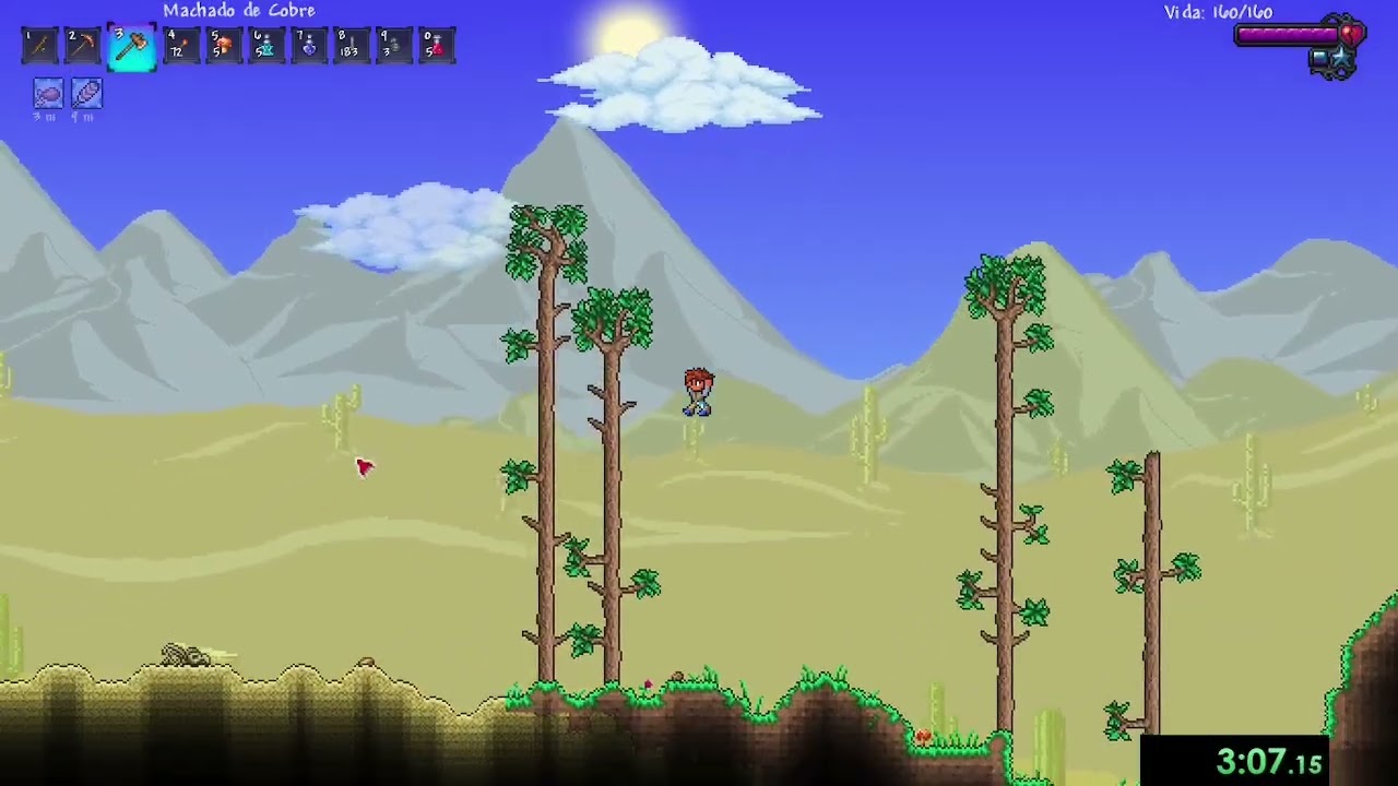 Terraria 1.4.5 Eye of Cthulhu Glitchless Random Seed (11:32)