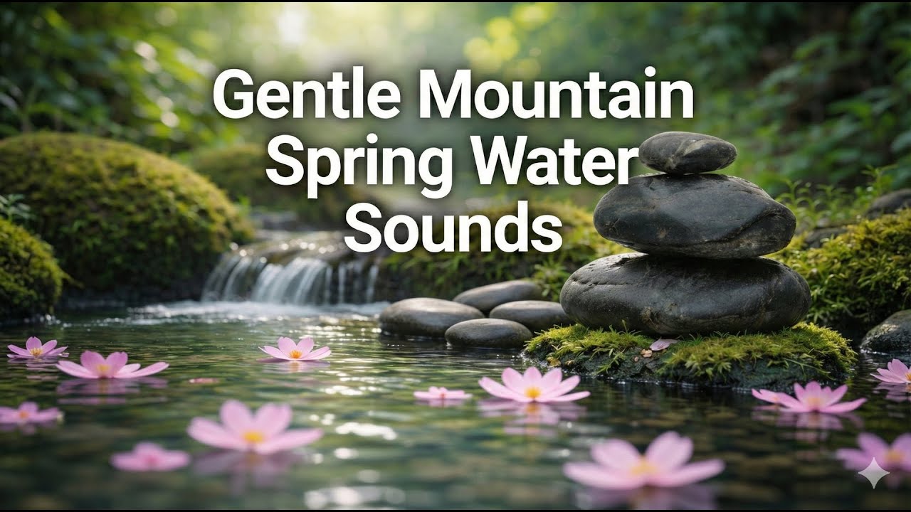Gentle Mountain Spring Water Sounds
