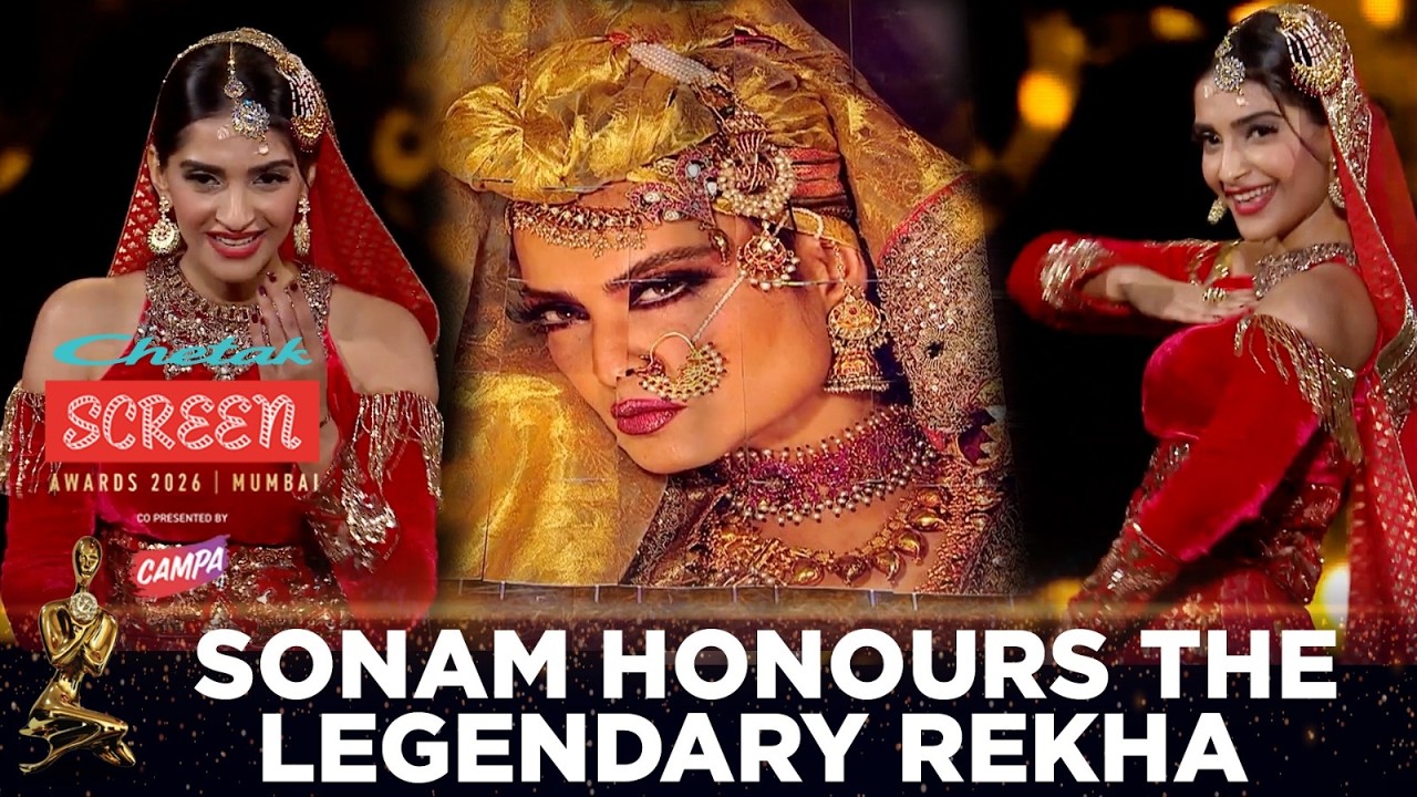 When Sonam Kapoor Paid A Beautiful Tribute To Rekha At Screen Awards | #ChetakScreenAwards