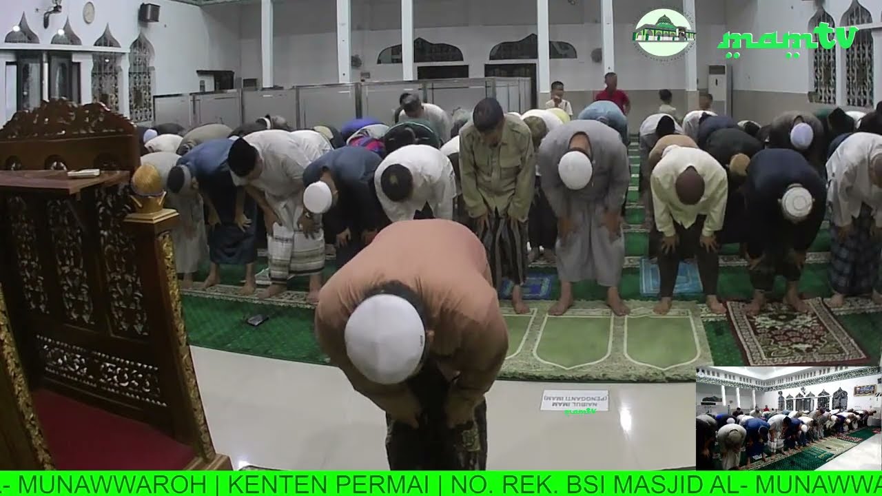 🔴LIVE | SHOLAT ISYA BERJAMA'AH | MASJID AL-MUNAWWAROH KENTEN PERMAI PALEMBANG