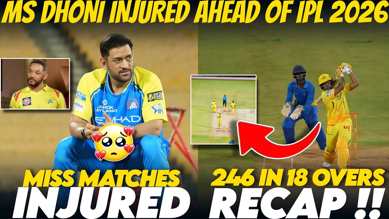MS Dhoni Injured and will miss IPL Matches 💔🚨 | CSK Intra Squad Match Highlights 🔥✅