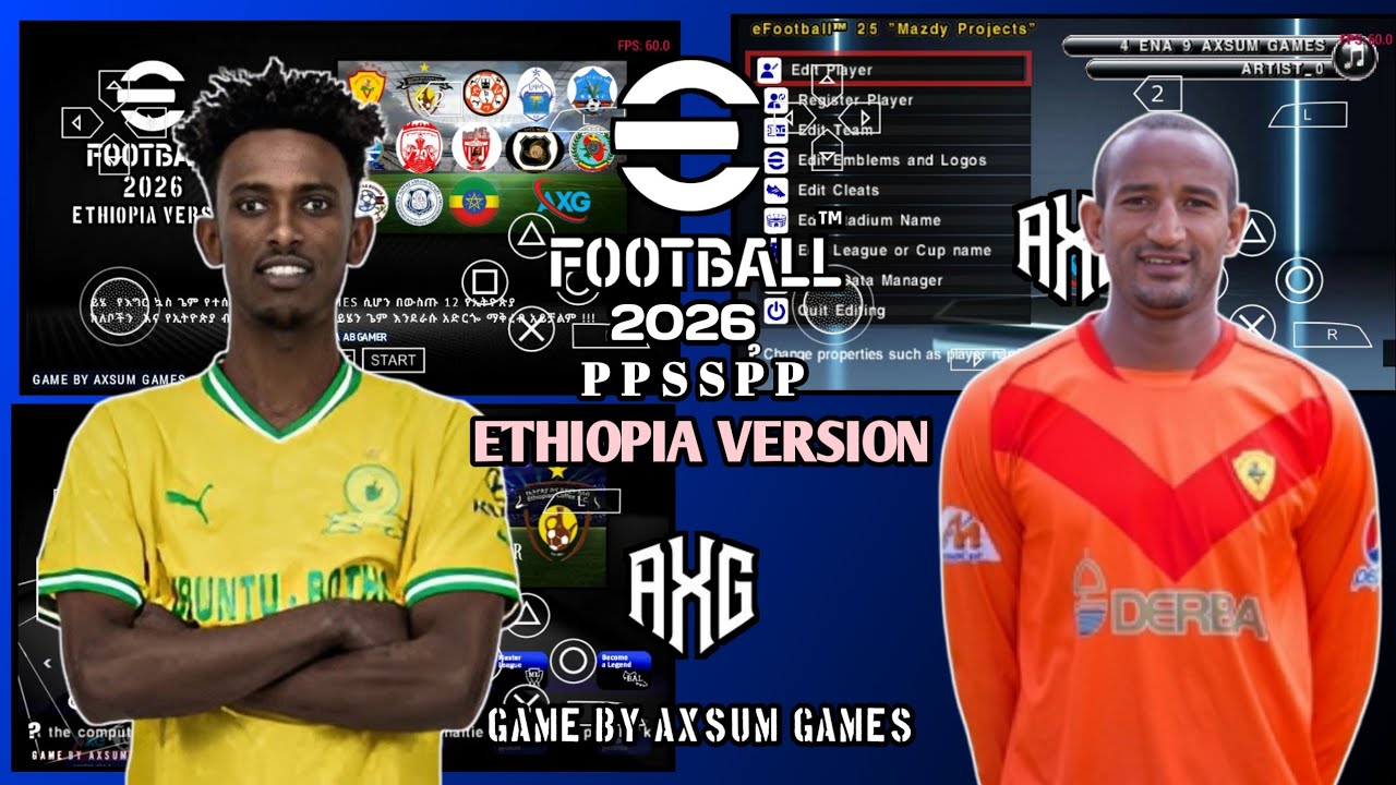 EFOOTBALL PES 2026 PPSSPP ETHIOPIA  VERSION | EFOOTBALL PES 2026 PPSSPP ETHIOPIA VERSION 