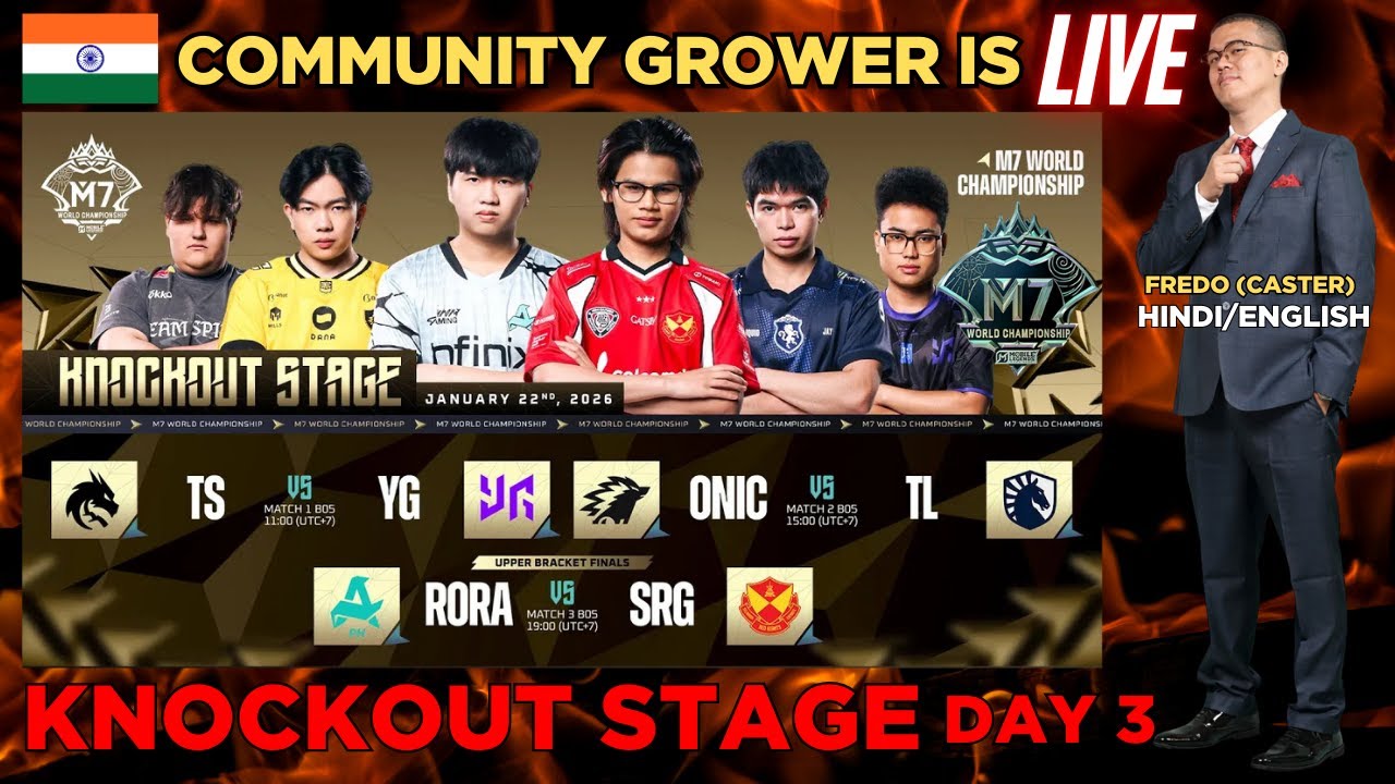 M7 KNOCKOUT STAGE (Day 3) | FREDO IS LIVE 🔴