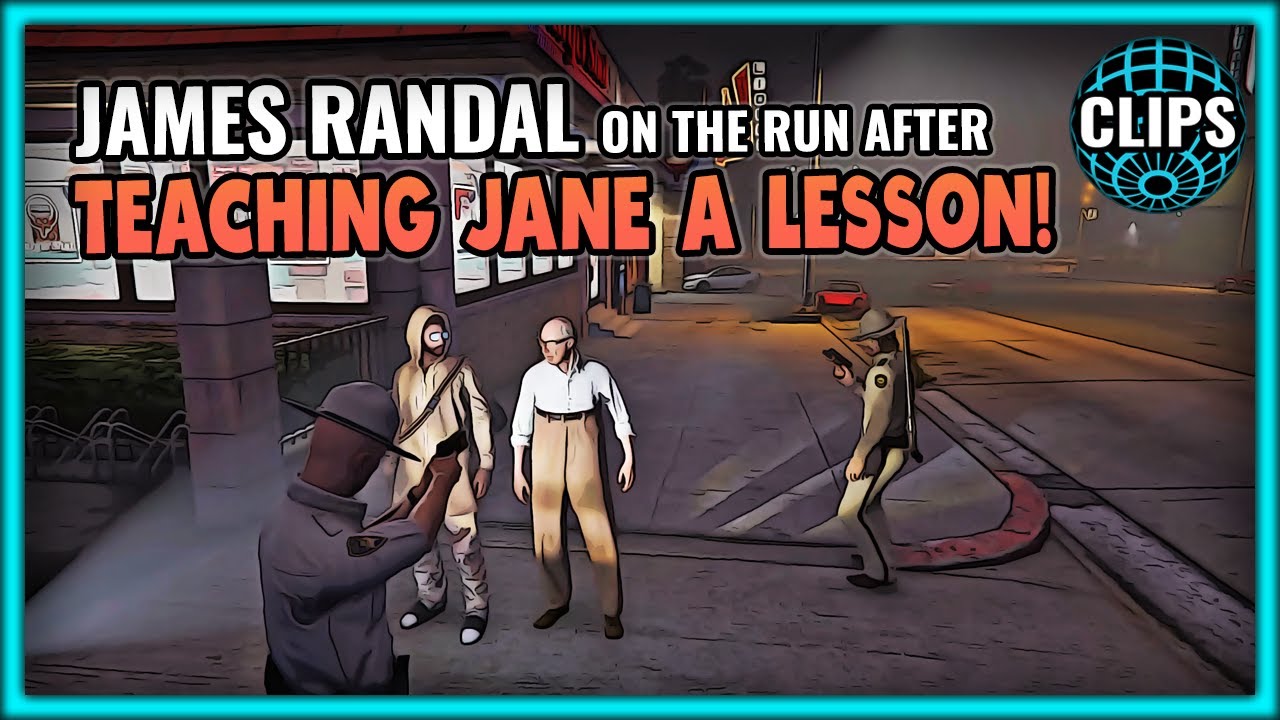 JAMES RANDAL ON THE RUN AFTER TEACHING JANE A LESSON!