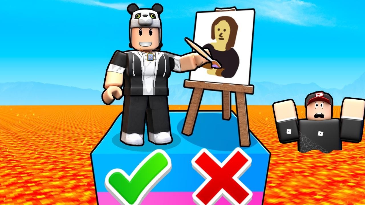 Resim Çizme Oyunu! Kötü Yaparsan LAVA Düşersin - Roblox