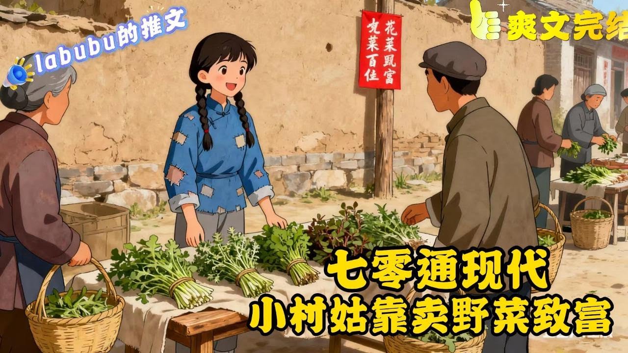 完结：太神奇了？荠菜都能卖到8块一斤。一斤荠菜就能换三四斤大米。怎么会有这么好的事情？ 姜半夏勤勤恳恳卖野菜，在现代买东西，拿到70年代和人换东西，不知不觉间怎么就成了县里首富...#年代#发家致富