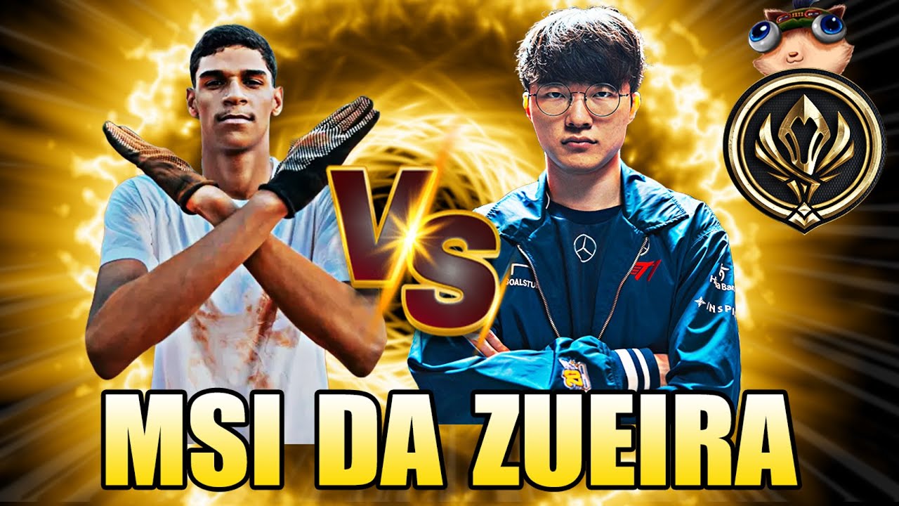 O QUE ACONTECE quando a T1 joga contra PEDREIROS - MSI DA ZUEIRA