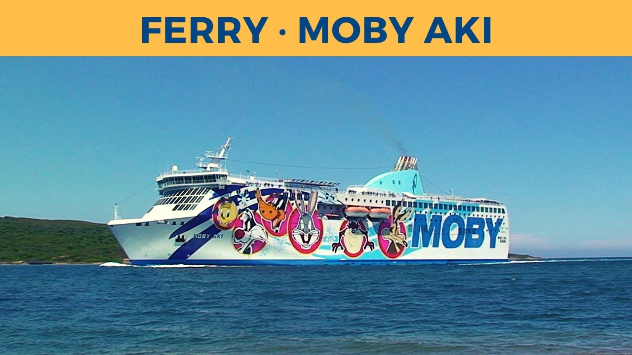 Classic Ferry Video 2007 - Arrival & Departure of ferry MOBY AKI, Olbia (Moby Lines)