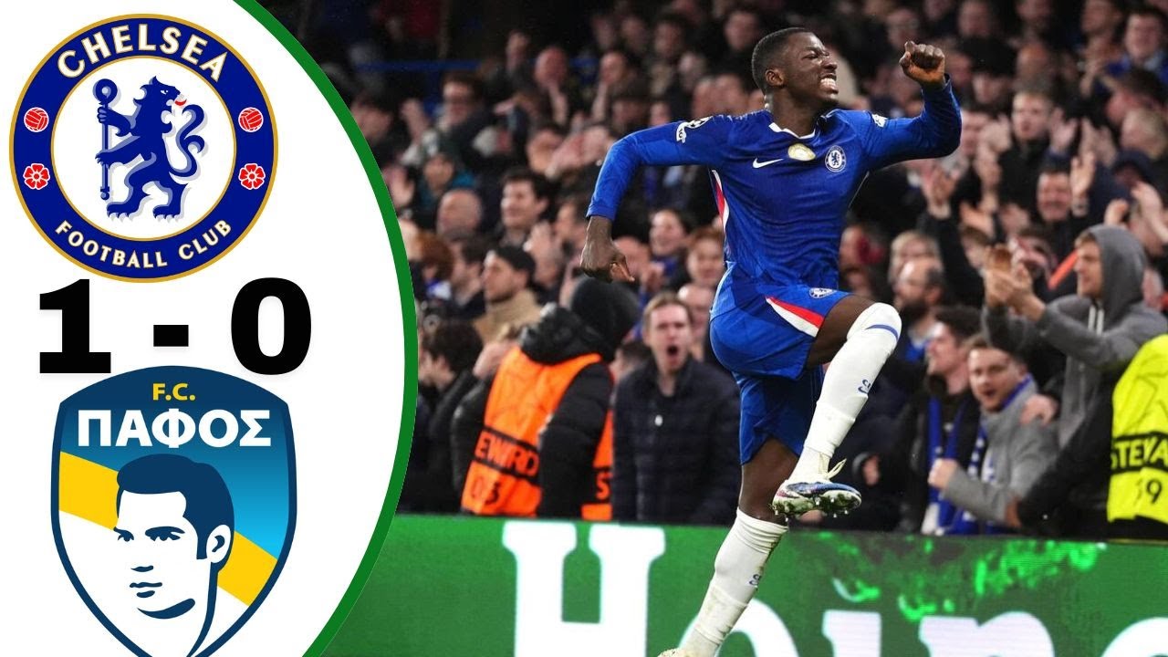 Chelsea 1-0 Pafos Match Highlights! Moises Caicedo Goal.