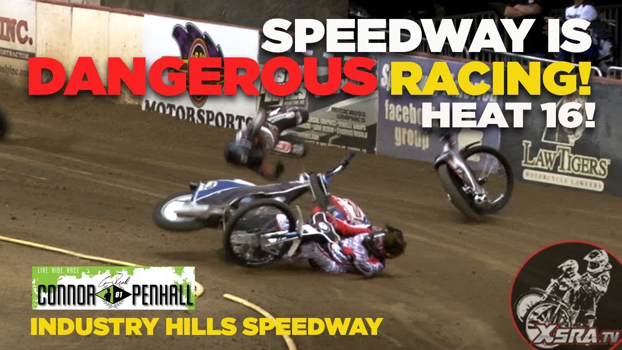Speedway is Dangerous Racing! Heat 16! Connor Penhall Memorial Cup! #speedway #crash #fyp