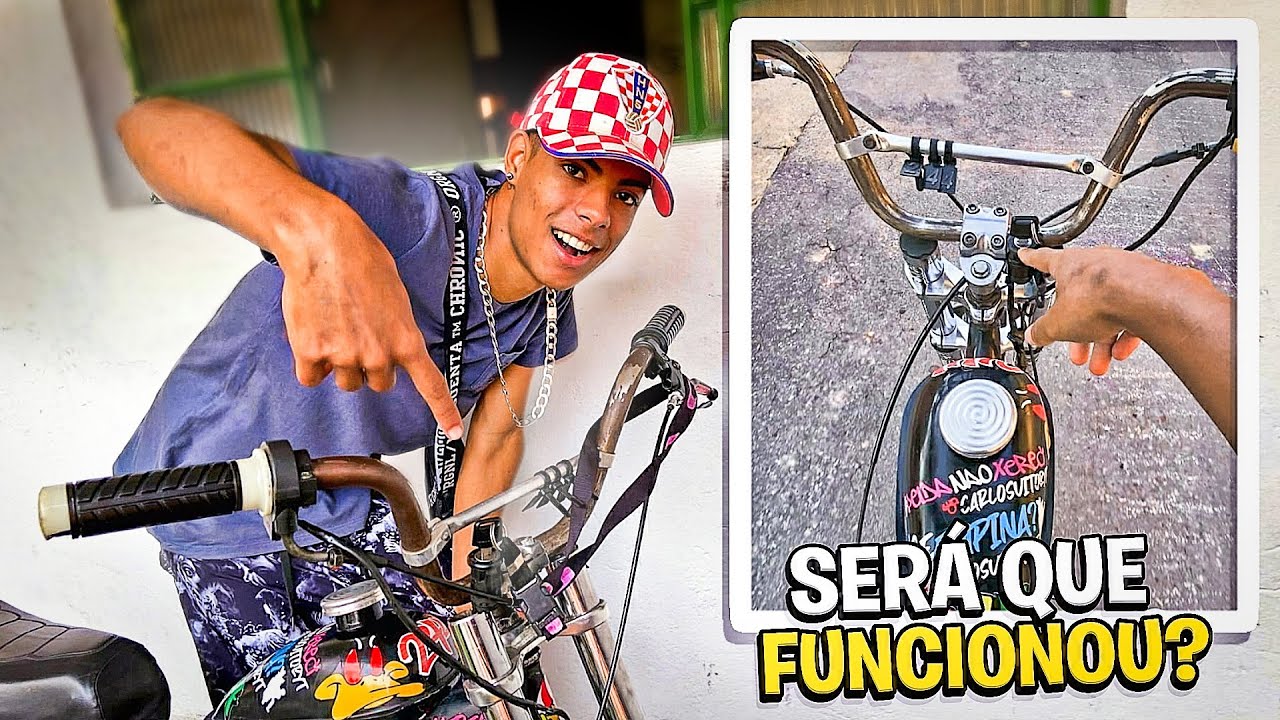 COLOQUEI CHAVE DE MOTO NA  MINHA MOTORIZADA * passo a passo *