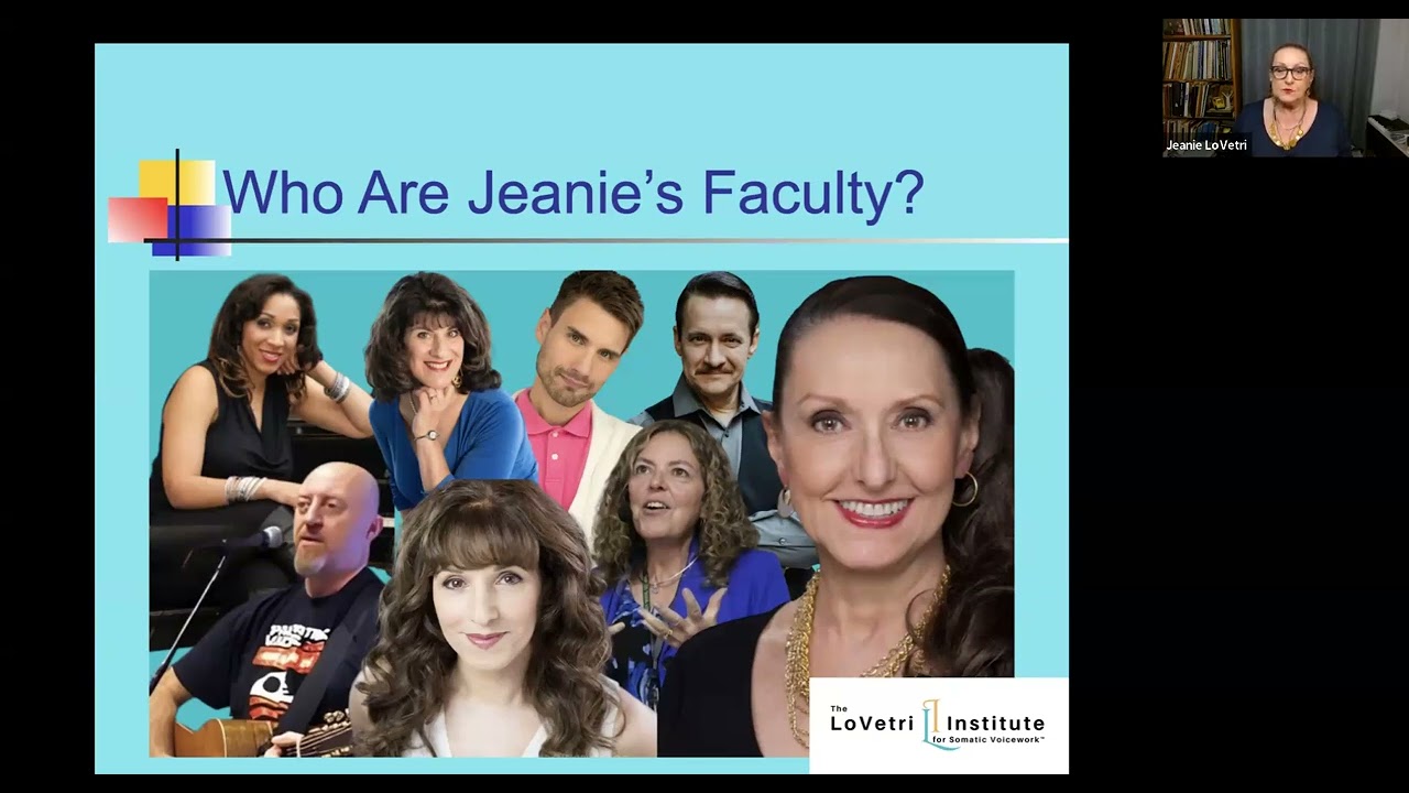An Introduction to Somatic Voicework™ with Jeanie LoVetri