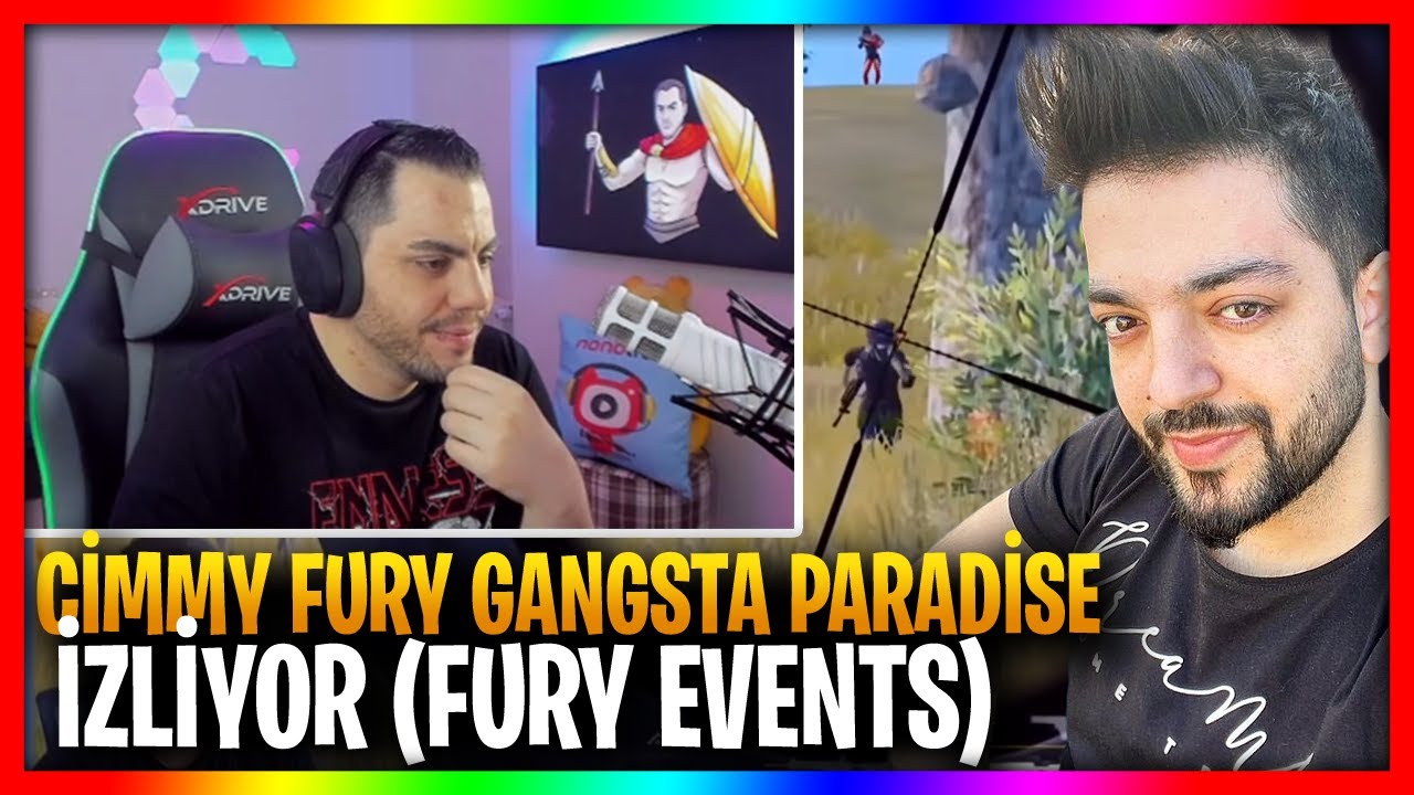 CİMMY TV | CİMMY FURY GANGSTA PARADİSE İZLİYOR (FURY EVENTS)