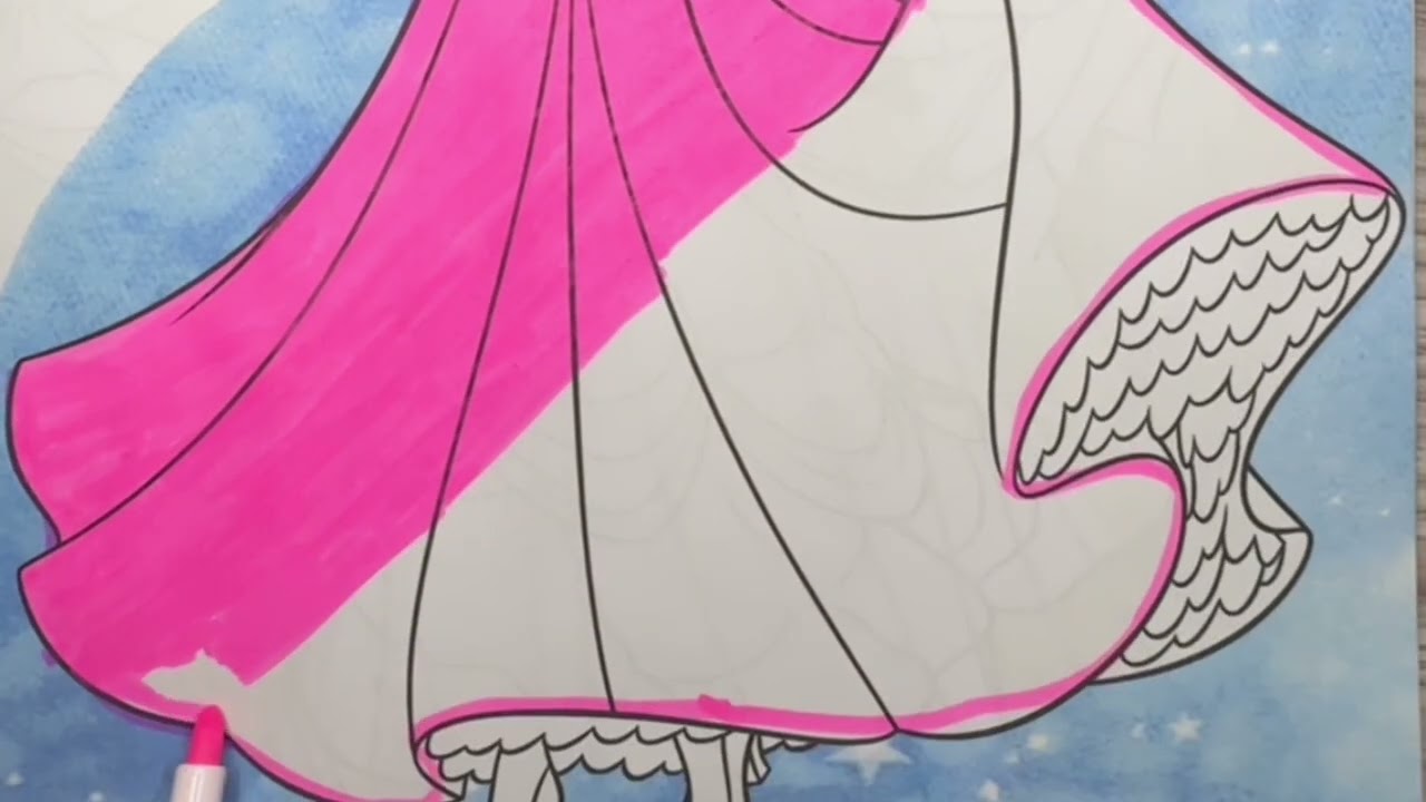 COLORING CUTE PRINCESS 💖🖌️with relaxing song and soft asmr🖌️