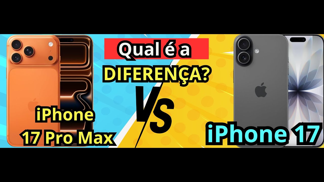(NOVO)iPhone 17 vs iPhone 17 Pro Max: A Verdade sobre os Gigas e o Poder! Melhor iPhone de 2026