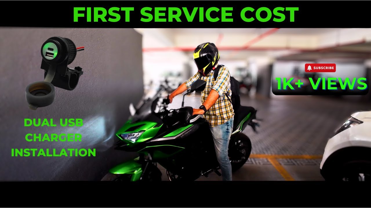 Versys 650 | 1st Service Cost | 500 KM Ownership | Dual USB C + USB A Charger Installation