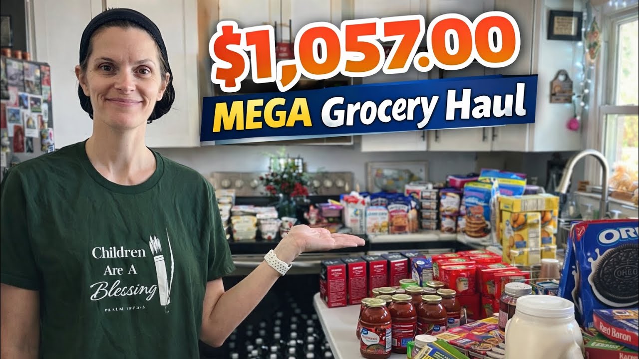 Ежемесячная ОЧЕНЬ большая закупка в Walmart, Sam's и Aldi | 1057 долларов на мою семью из 10 чело...