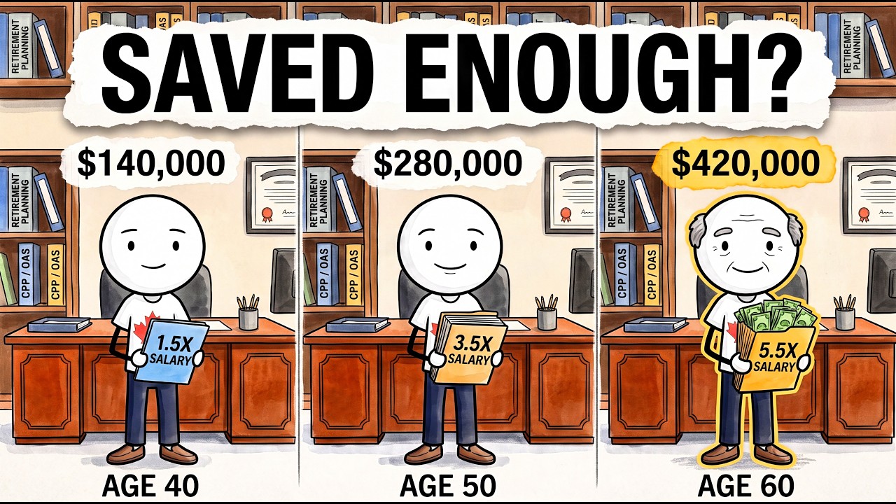 How Much You Actually Need Saved at 40, 50 and 60 to Retire in Canada